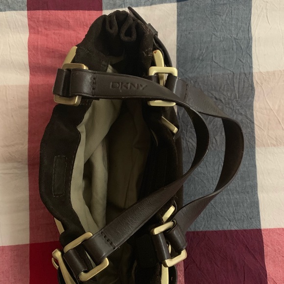 DKNY Vintage Suede/Leather Handbag - Picture 3 of 7